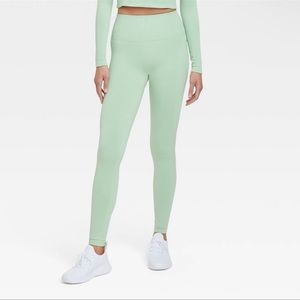 Women's Seamless High-Rise Leggings - All in Motion™ Fern Green M